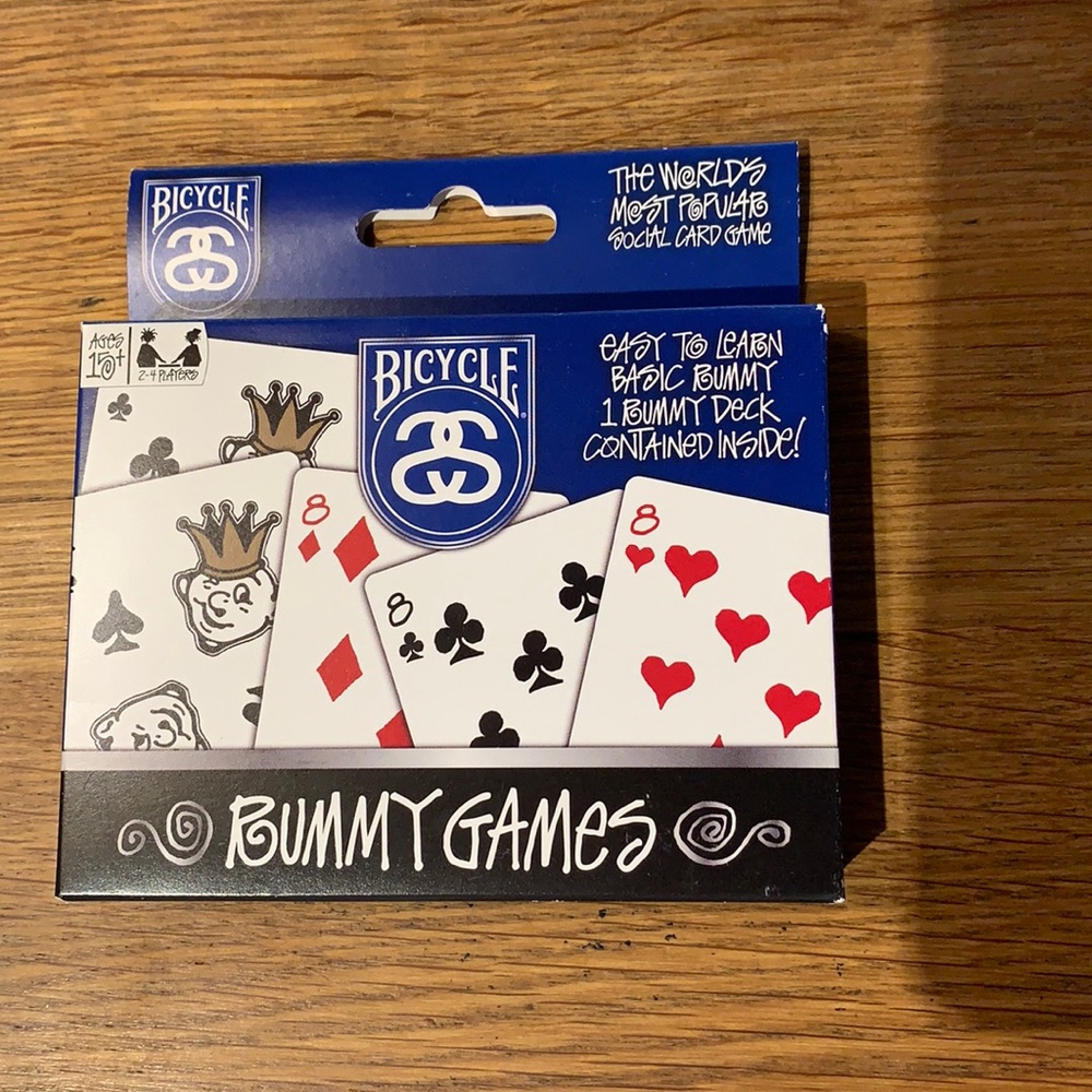Stussy X Bicycle Rummy cards NEW